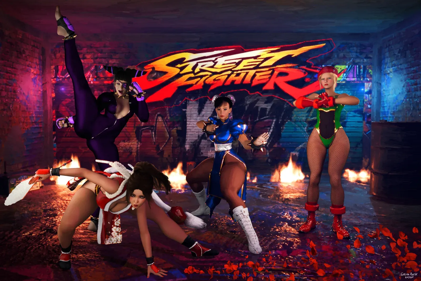Street Fighter — paint classique